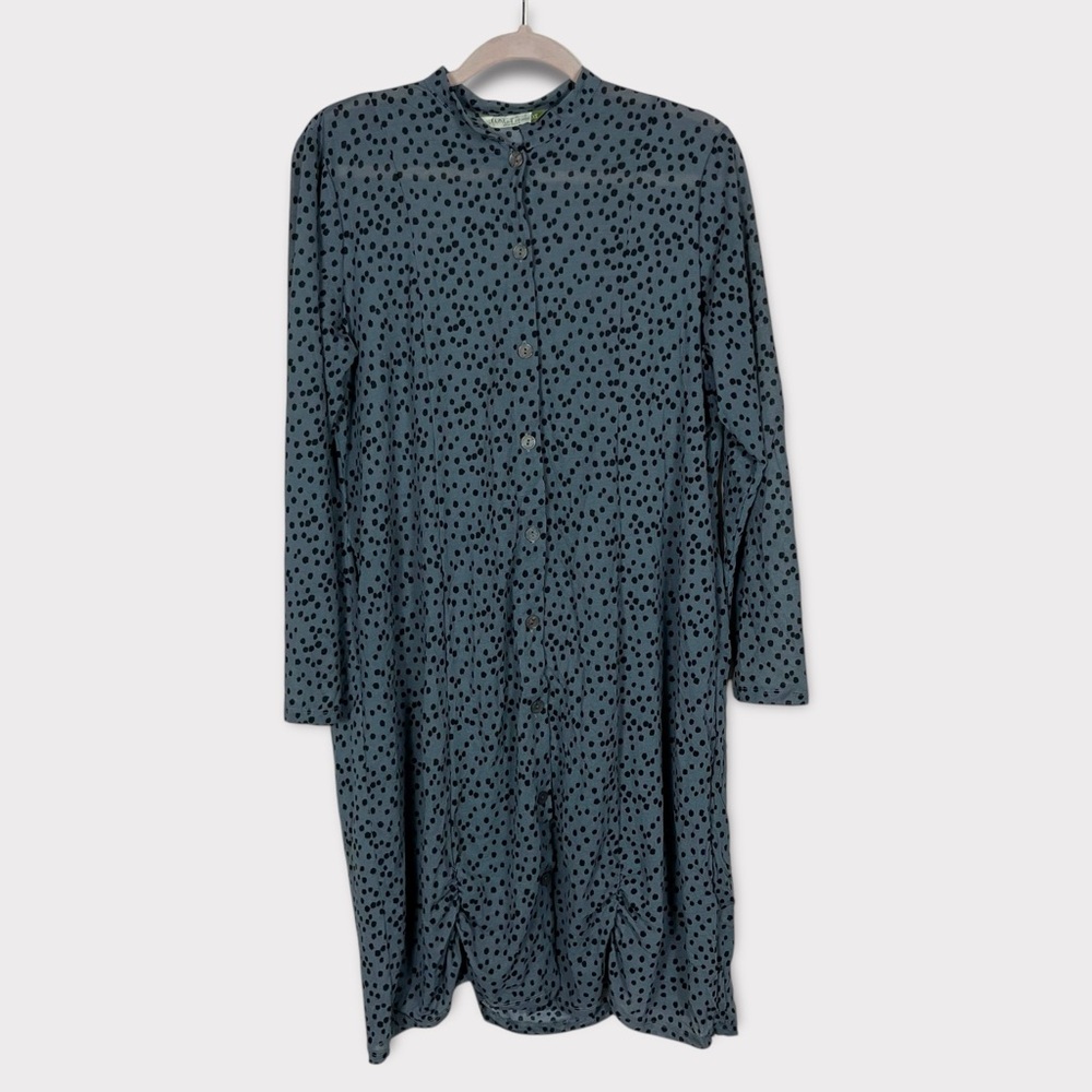 Chalet Et Ceci Button Down Tunic Top XS Lagenlook Grunge Whimsigoth Minimalist‎